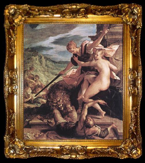 framed  Hans von Aachen Allegory or The Triumph of Justice (1598), ta009-2